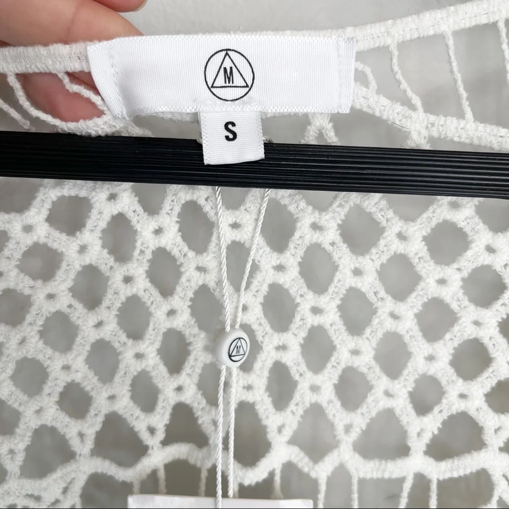 Missguided | Crochet Lace Up Mini Dress Coverup - Picture 11 of 16